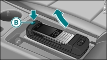 Removing mobile phone from adapter